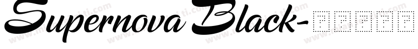 Supernova Black字体转换